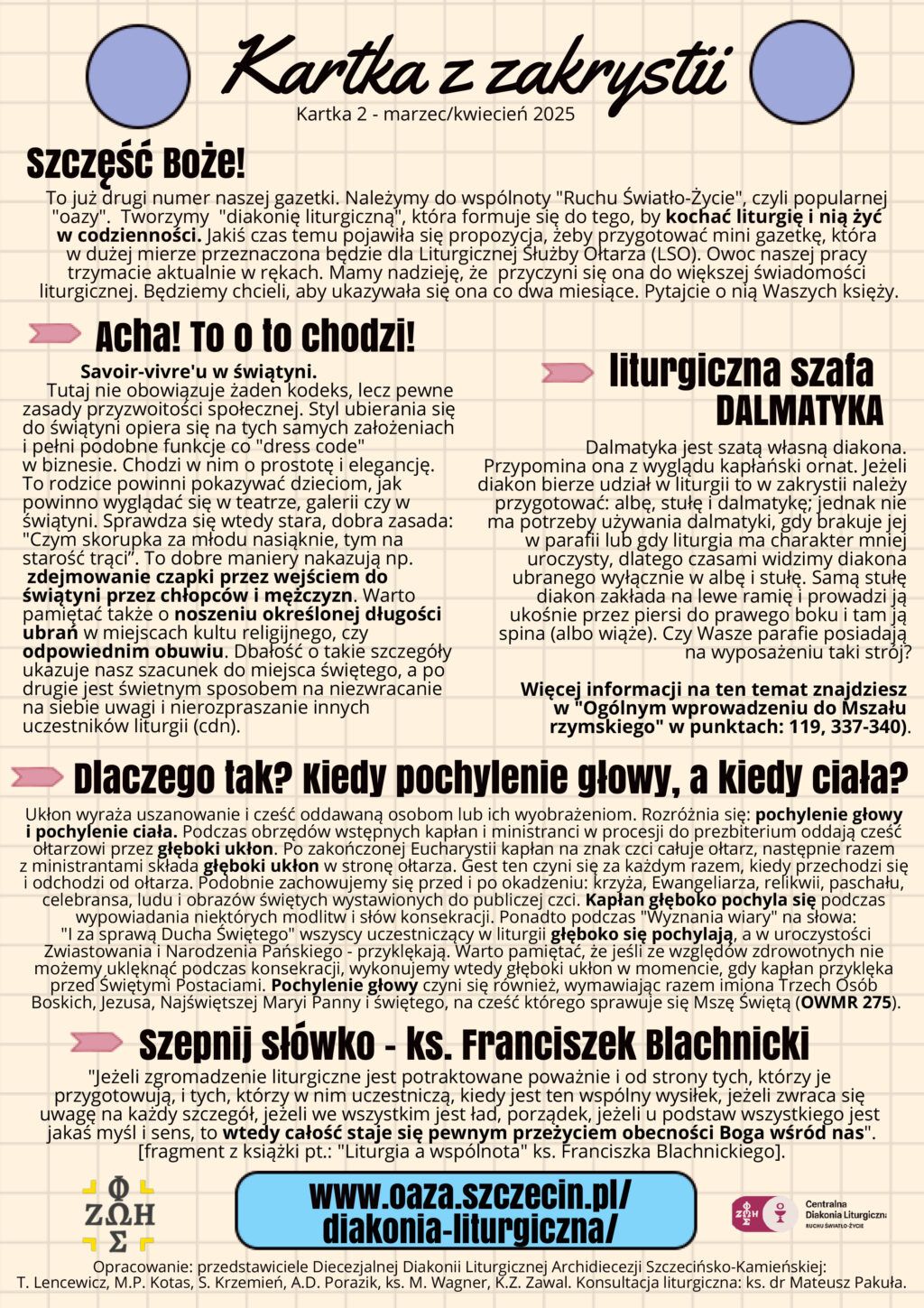 Kartka z zakrystii nr 2/2025